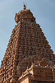 The great Chola temples of Tamil Nadu - The Brihadishwara Temple of Thanjavur. The tower, the tallest extant in India. 